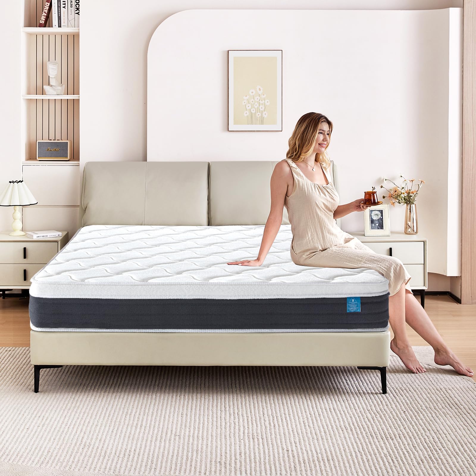Amazon.com: Caopu Queen Size Mattress 12 inch Mixed Mattress 80